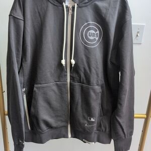 Nike MLB Men's Gray and White Zip-Up Jacket Size Medium